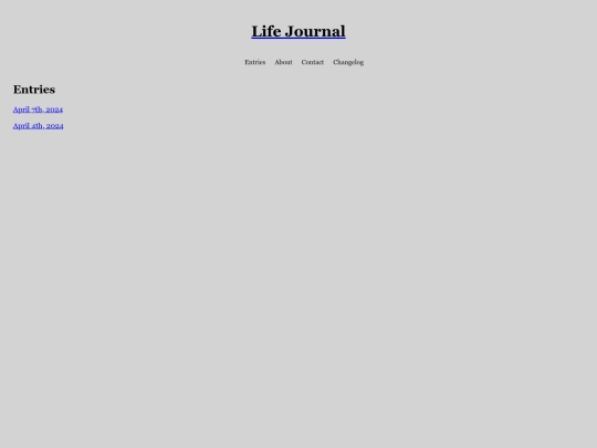 entries screenshot