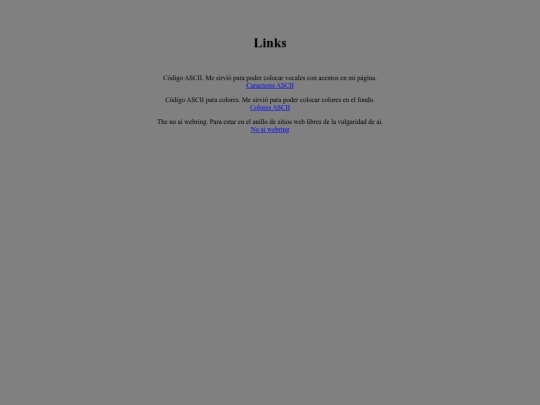 links screenshot