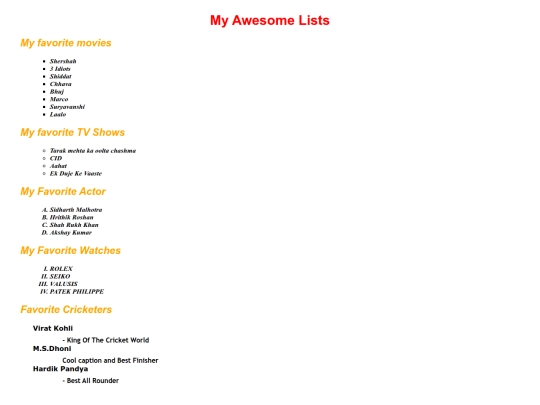 favorites screenshot