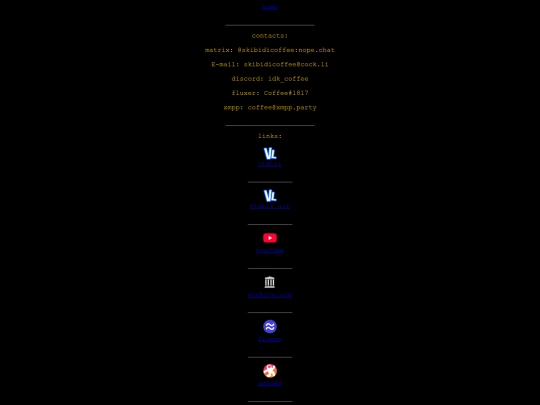 links screenshot
