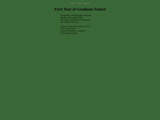 first-year-of-graduate-school screenshot