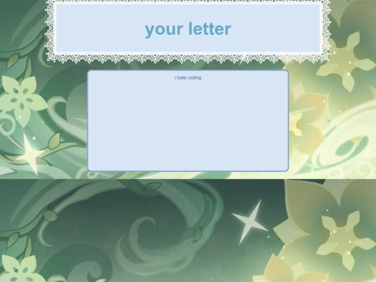 letter screenshot