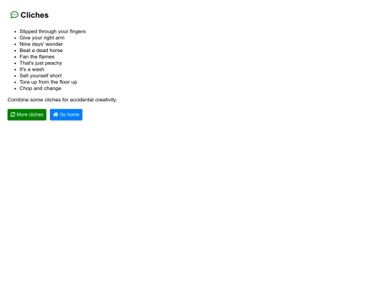cliches screenshot