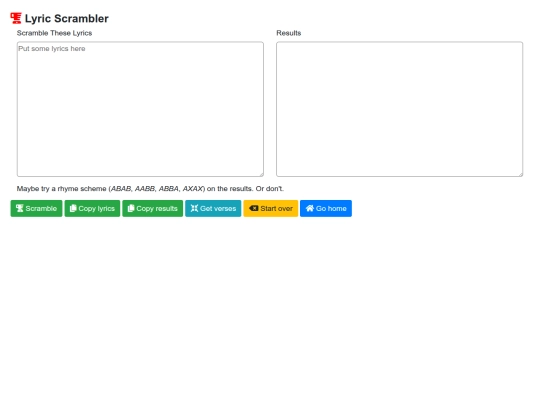 lyric_scrambler screenshot