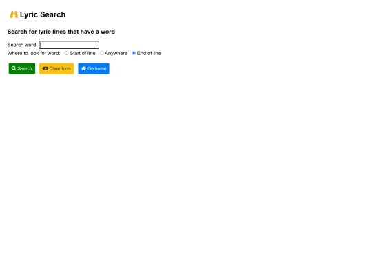 lyric_search screenshot