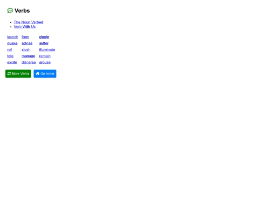 verbs screenshot