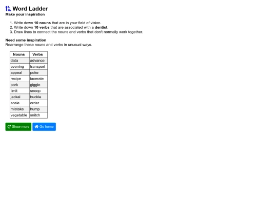 word_ladder screenshot