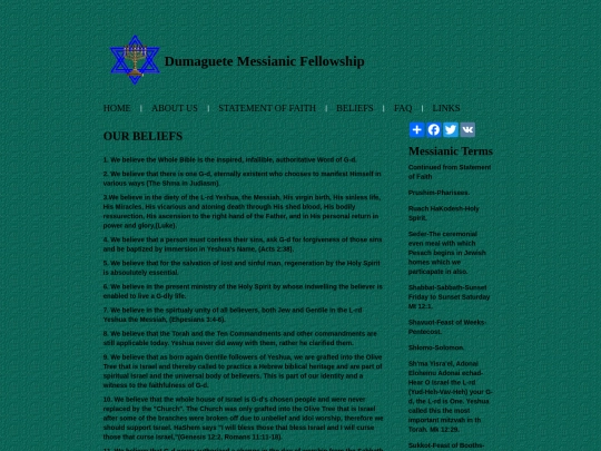beliefs screenshot