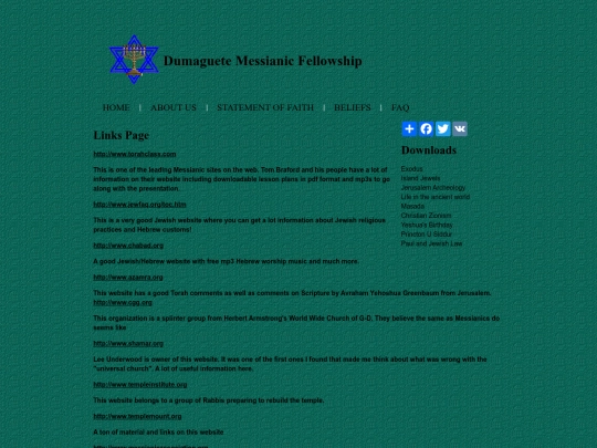 links screenshot