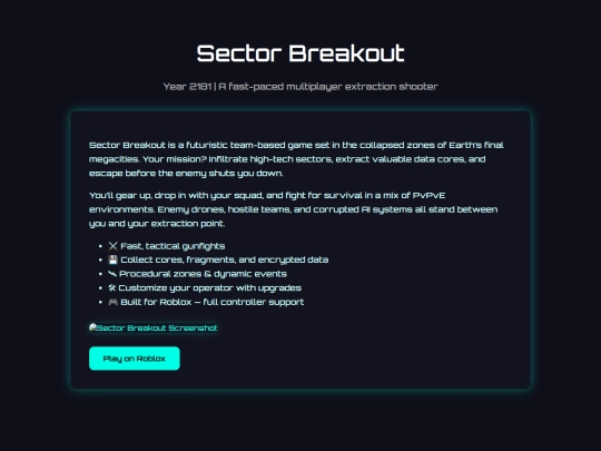 Sector Breakout/sector-breakout screenshot