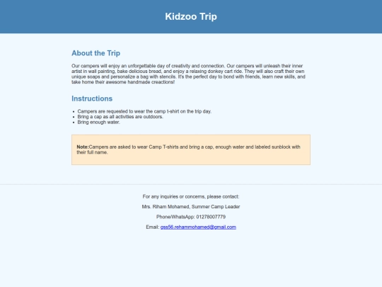 ELS-KidzooTrip screenshot