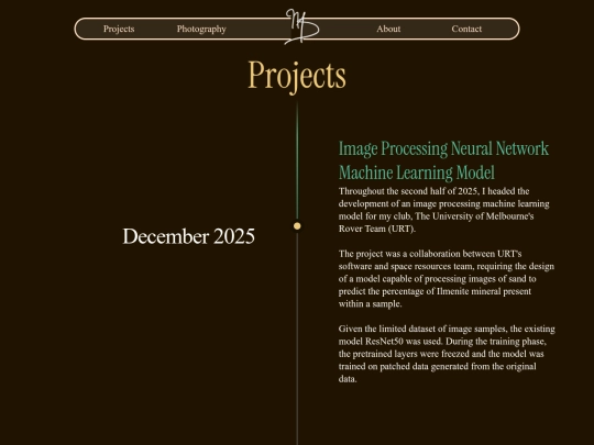 projects screenshot