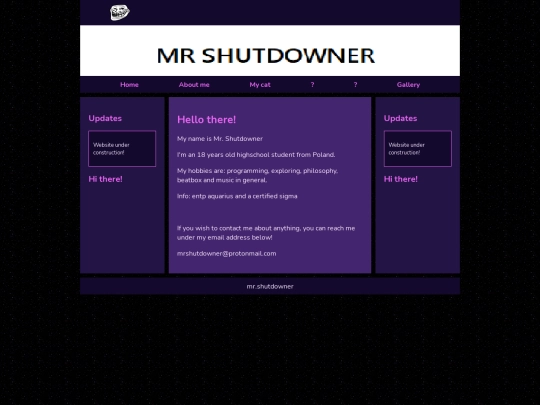 about-me screenshot