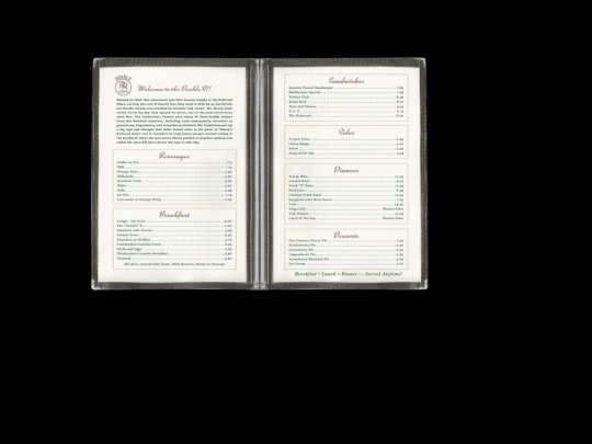 menu screenshot