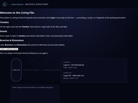 archive screenshot