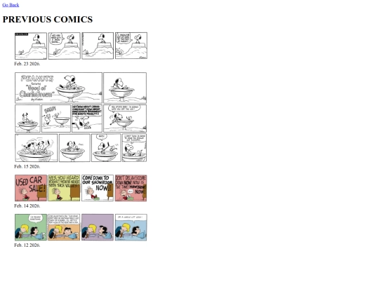 ThePeanutsNewspaper/MAINPAGE/comic/previousdays screenshot