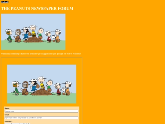 ThePeanutsNewspaper/MAINPAGE/forums screenshot