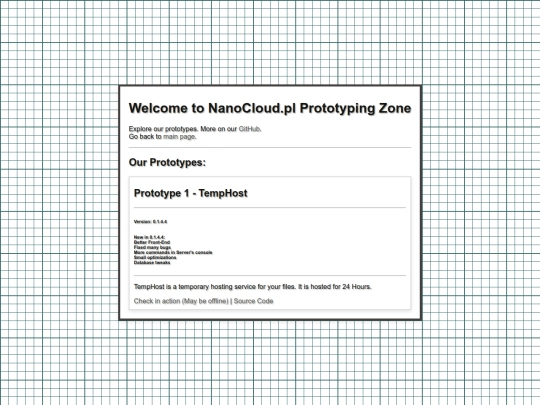 nanocloud/prototypes screenshot