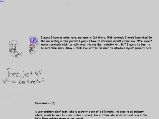 Character information screenshot