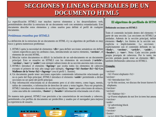 documentoHTML5 screenshot