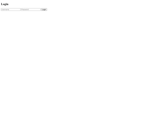 Login screenshot