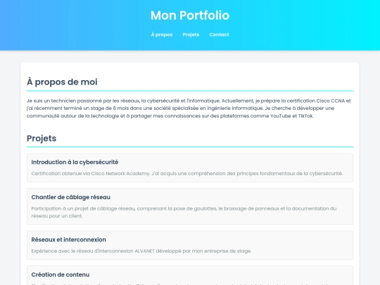 index screenshot
