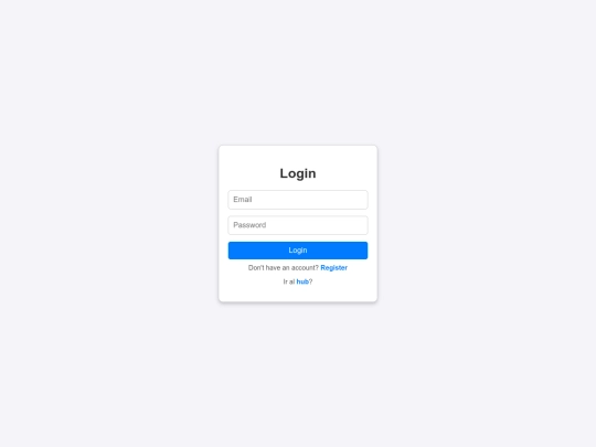 user/login screenshot