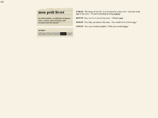 booklet/bpoems screenshot