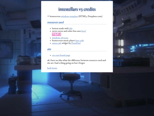 credits screenshot