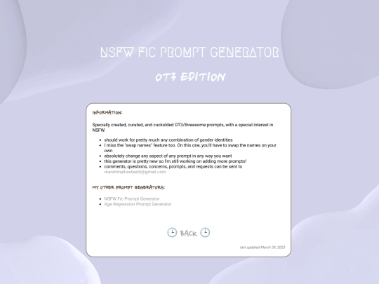 info screenshot