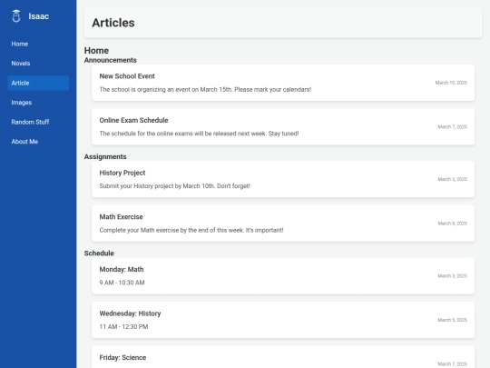 articles screenshot