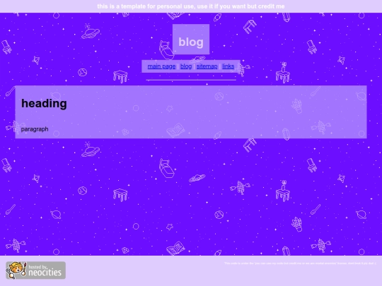 blog/template screenshot