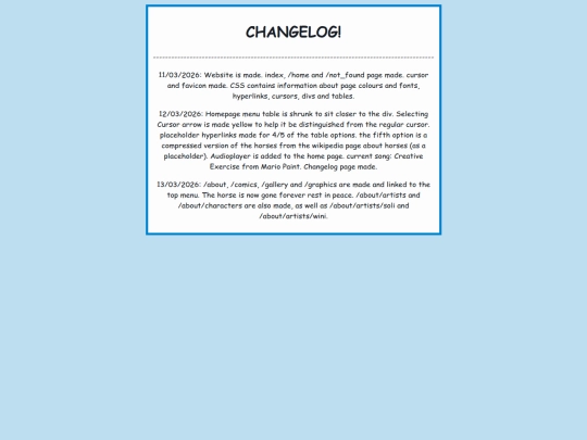 changelog screenshot