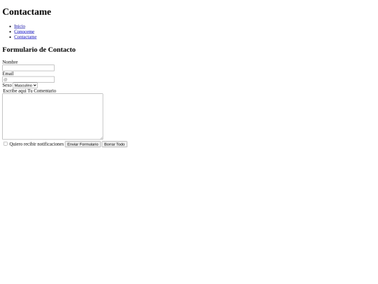 paginasinternas/Contactame screenshot