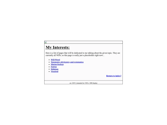 interests screenshot