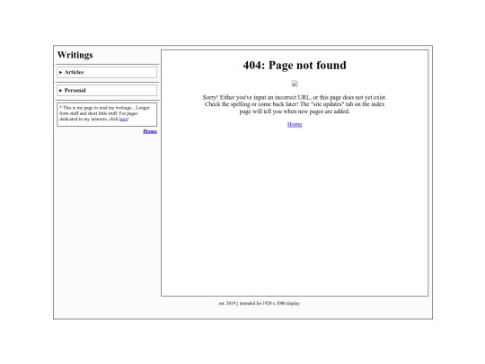 writing screenshot