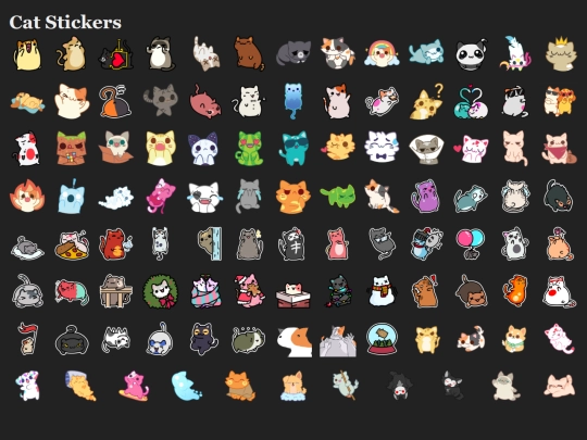 experiments/cat-stickers/kleptocats screenshot