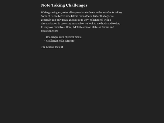 experiments/noter/challenges screenshot