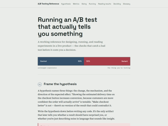 abtest screenshot