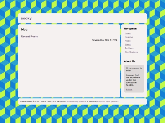 blog screenshot