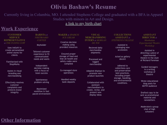 resume screenshot