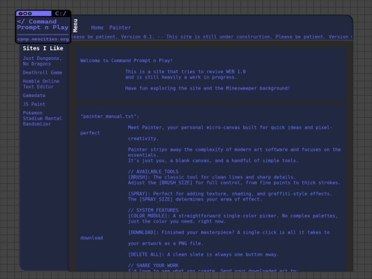 index screenshot