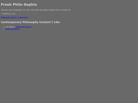 philosophy screenshot