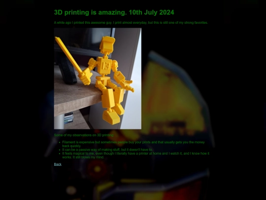 Pages/3Dprinting screenshot