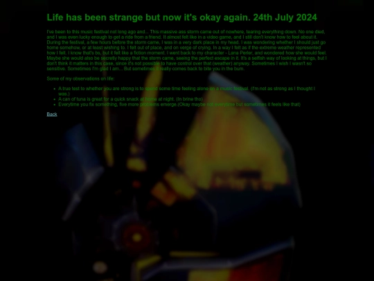 Pages/rant screenshot