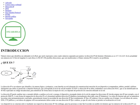 Amarillo/direccion-ip screenshot
