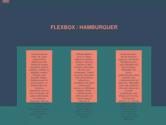 Flexbox - Hamburguer screenshot