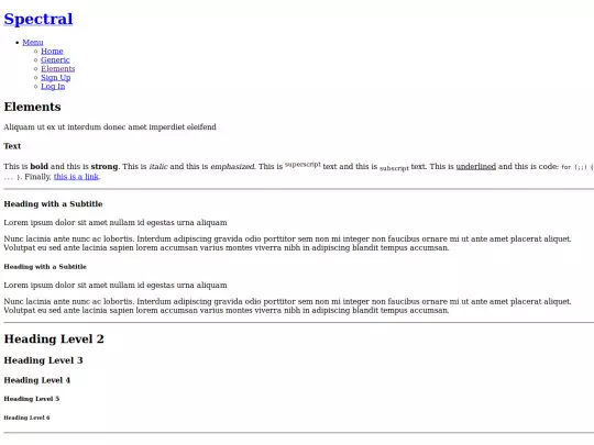 Plantilla Modificada - LEV/elements screenshot