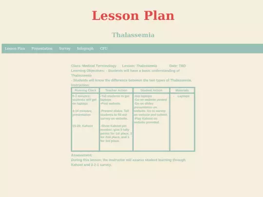 lessonplan screenshot