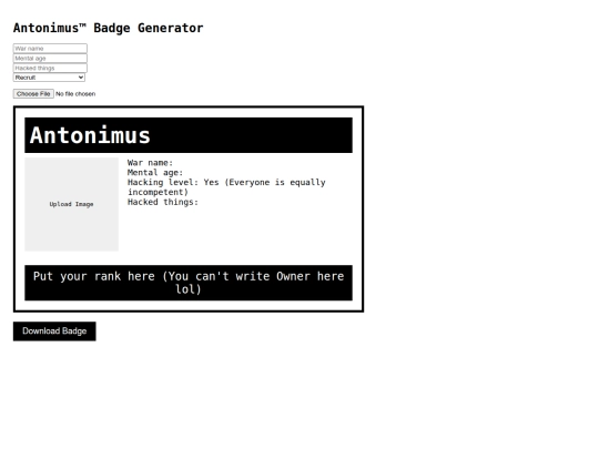 badge screenshot